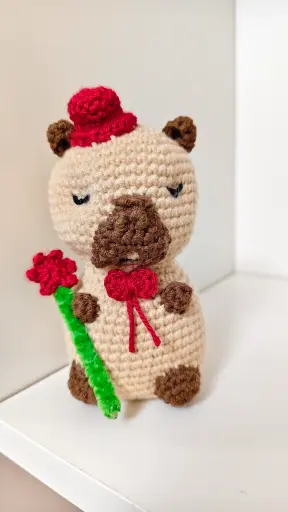 Patrón Capibara enamorado 